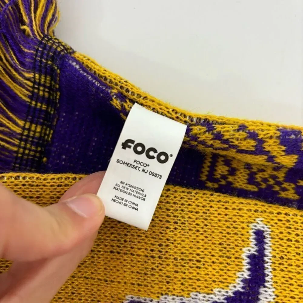 NFL Minnesota Vikings Football Purple &‎ Yellow Winter Scarf